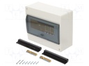 Enclosure: for modular components; IP40; No.of mod: 10