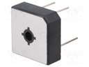 Single-phase bridge rectifier; Urmax: 800V; If: 25A; Ifsm: 400A