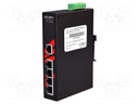 Industrial module: switch PoE Ethernet; unmanaged; 48÷55VDC