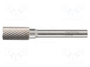 Rotary burr; Ø: 2mm; L: 38mm; metal; Working part len: 10mm; rod 3mm