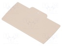 End plate; Application: A series; colourless