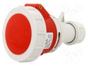 Connector: AC supply 3-phase; plug; female; 16A; 400VAC; IEC 60309