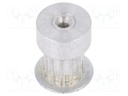 Belt pulley; T2.5; W: 4; 6mm; whell width: 16mm; Ø: 9mm; aluminium