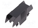 Cover; for enclosures; UL94HB; Series: EH 22,5; Mat: ABS; black