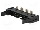 Socket; IDC; male; PIN: 26; angled 90°; THT; gold-plated; 2.54mm
