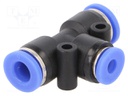 Push-in fitting; reductive,T-tap splitter; -0.95÷15bar; Mat: PBT