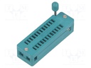 Socket: DIP; ZIF; PIN: 24; 7.62mm; demountable; -40÷105°C; THT; 50VDC