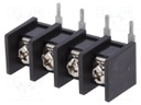 PCB terminal block; angled 90°; 10mm; ways: 4; on PCBs; 4mm2; 20A
