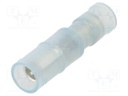 Terminal: round; female; Ø: 4mm; 2mm2; crimped; for cable; insulated