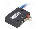 Microswitch SNAP ACTION; with lever (with roller); SPDT; Pos: 2