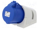 Connector: AC supply; socket; female; 32A; 230VAC; IEC 60309; IP44