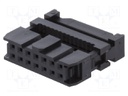 Plug; IDC; female; PIN: 14; IDC; for ribbon cable; 1.27mm