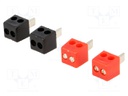 Connector: loudspeaker; 2.5mm2; gold-plated; plug; male; screwed