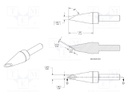 Tip; minispoon; 2mm; 366°C; for soldering station