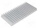 Heatsink: extruded; grilled; L: 70mm; W: 150mm; H: 15mm; 2.5K/W