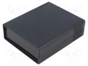 Enclosure: with panel; X: 91.1mm; Y: 111mm; Z: 34.8mm; ABS; black