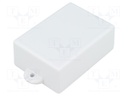 Enclosure: multipurpose; X: 50mm; Y: 70mm; Z: 27mm; with fixing lugs