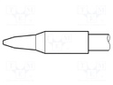 Tip; chisel; 2.2x1mm; longlife