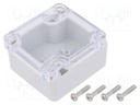 Enclosure: multipurpose; X: 58mm; Y: 64mm; Z: 35mm; polycarbonate
