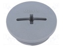 Stopper; M25; IP68; Mat: polyamide; dark grey; with seal