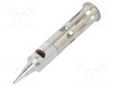 Tip; conical; 1mm; for WEL.WP60K gas soldering iron