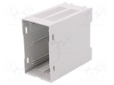 Enclosure: enclosure base; 45mm; ABS; grey; UL94HB; Series: EH 45