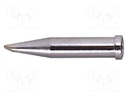 Soldering Tip, Hoof/Concave/60° Bevel, 1.5 x 12 mm, Soldering Station