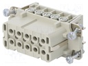Connector: rectangular; female; EPIC H-A; PIN: 10; 10+PE; 16A; 250V