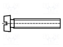 Screw; M1,6x4; DIN: 84; Head: cheese head; slotted