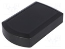 Enclosure: multipurpose; X: 57mm; Y: 92mm; Z: 22mm; ABS; black