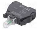 Illuminating unit; 22mm; Harmony XB4; -25÷70°C; Illumin: LED