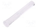 Fibre for LED; round; Ø5mm; Front: flat; straight; UL94V-2