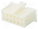 Connector: wire-board; MDF6; plug; female; w/o contacts; PIN: 12