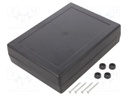 Enclosure: multipurpose; X: 139.5mm; Y: 190mm; Z: 47mm; ABS; black