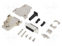 D-Sub; PIN: 15; female; shielded,with strain relief; angled 45°