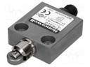 Limit switch; oblong metal roller Ø12,4mm; SPDT; 3A; max.250VAC