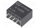 Isolated Board Mount DC/DC Converter, ITE, 1 Output, 2 W, 3.3 V, 400 mA
