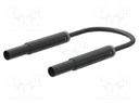 Test lead; 19A; banana plug 4mm,both sides; insulated; Len: 1.5m
