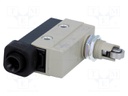 Microswitch SNAP ACTION; with longitudinal roller; SPDT; Pos: 2