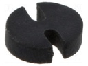 Spacer sleeve; LED; Øout: 3.7mm; ØLED: 3mm; black; UL94V-0; Mat: PVC