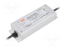 Power supply: switched-mode; LED; 75W; 75÷150VDC; 500mA; IP67; 700g