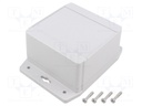 Enclosure: multipurpose; X: 104mm; Y: 106mm; Z: 62mm; 1555F; grey