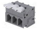 PCB terminal block; straight; 5mm; ways: 3; on PCBs; 0.2÷2.5mm2
