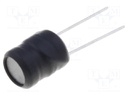 Inductor: wire; THT; 680uH; 800mA; 1.49Ω; ±10%; Ø9.5x11.5mm
