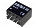 Converter: DC/DC; 2W; Uin: 4.5÷5.5V; 15VDC; Iout: 130mA; SIP4; 1.8g