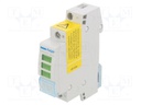 Module: voltage indicator; 230VAC; IP20; DIN; Colour: green