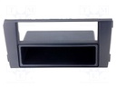 Radio mounting frame; Audi; 2 ISO; black