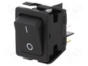 ROCKER; DPST; Pos: 2; OFF-ON; 16A/250VAC; 20A/28VDC; black; none
