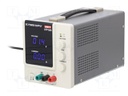 Power supply: laboratory; Channels: 1; 0÷32VDC; 0÷5A