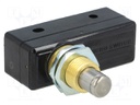 Microswitch SNAP ACTION; precise operation,with pin; SPDT; IP40